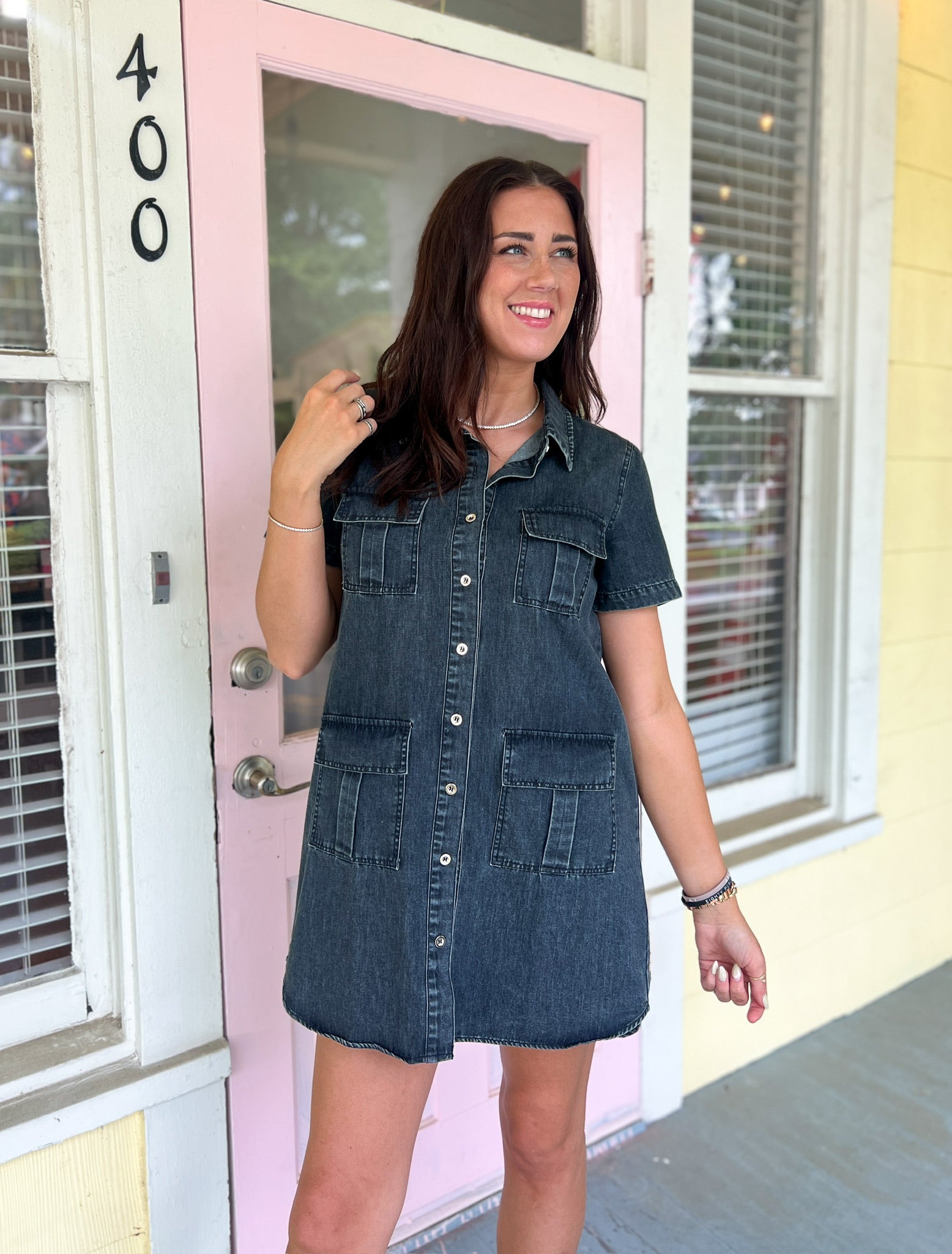 Doubt Me Now Denim Dress