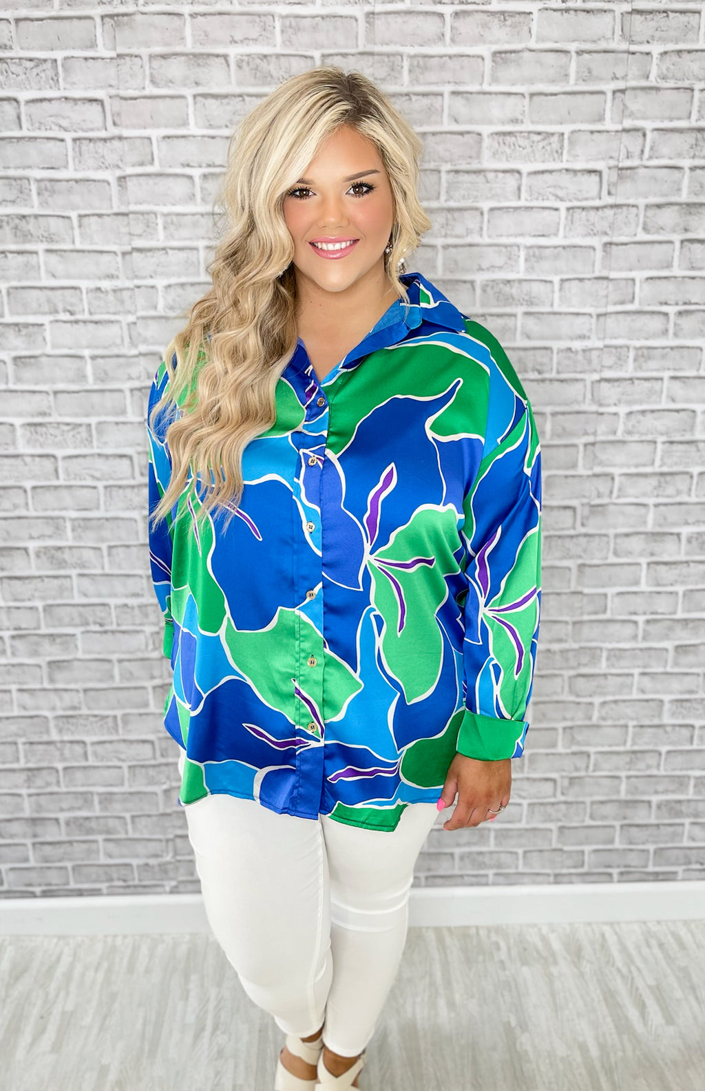 You May Be Right Curvy Top Preppy Pineapple Boutique