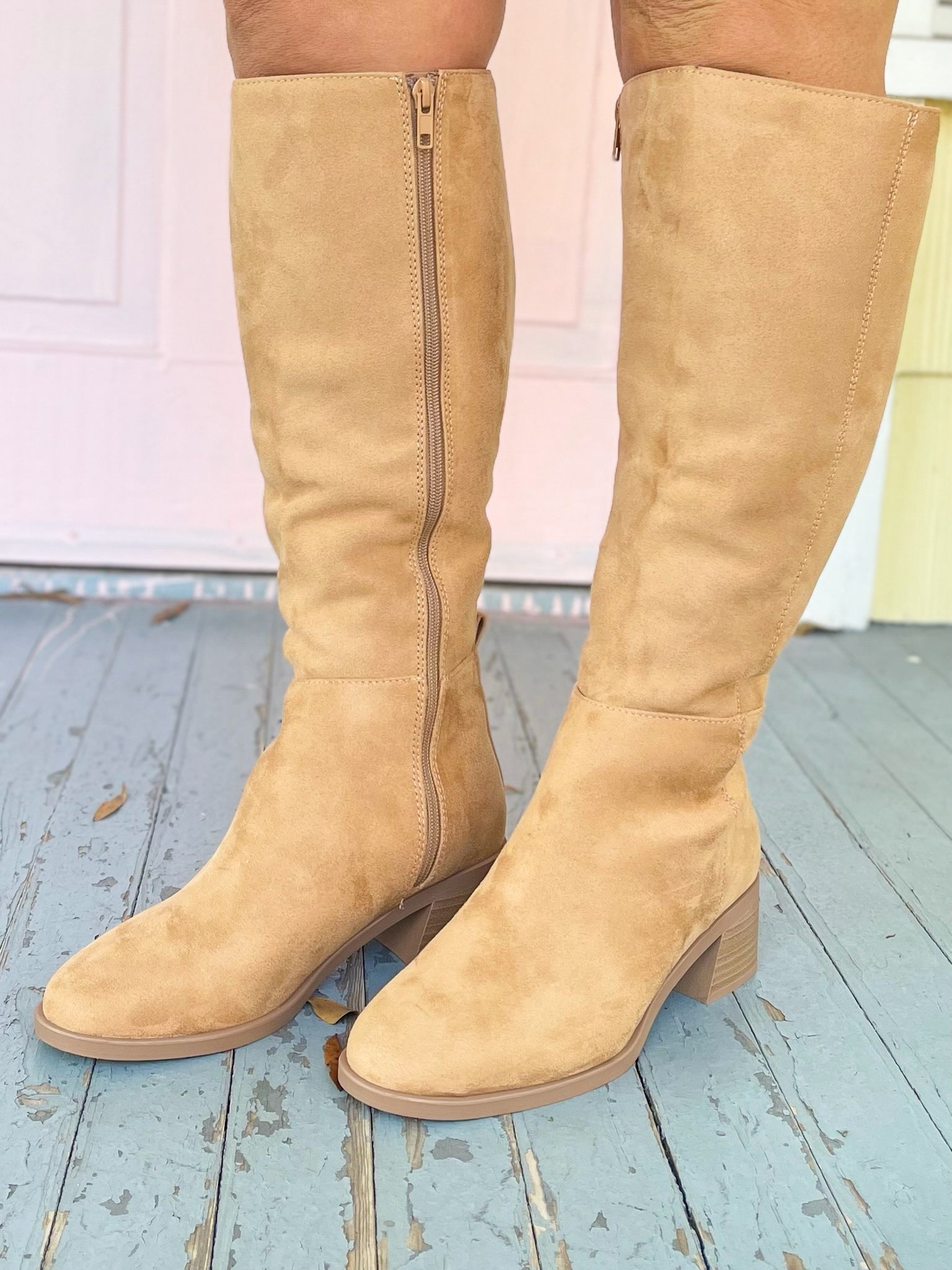 Get In Line Wide Calf Boots - Main Image