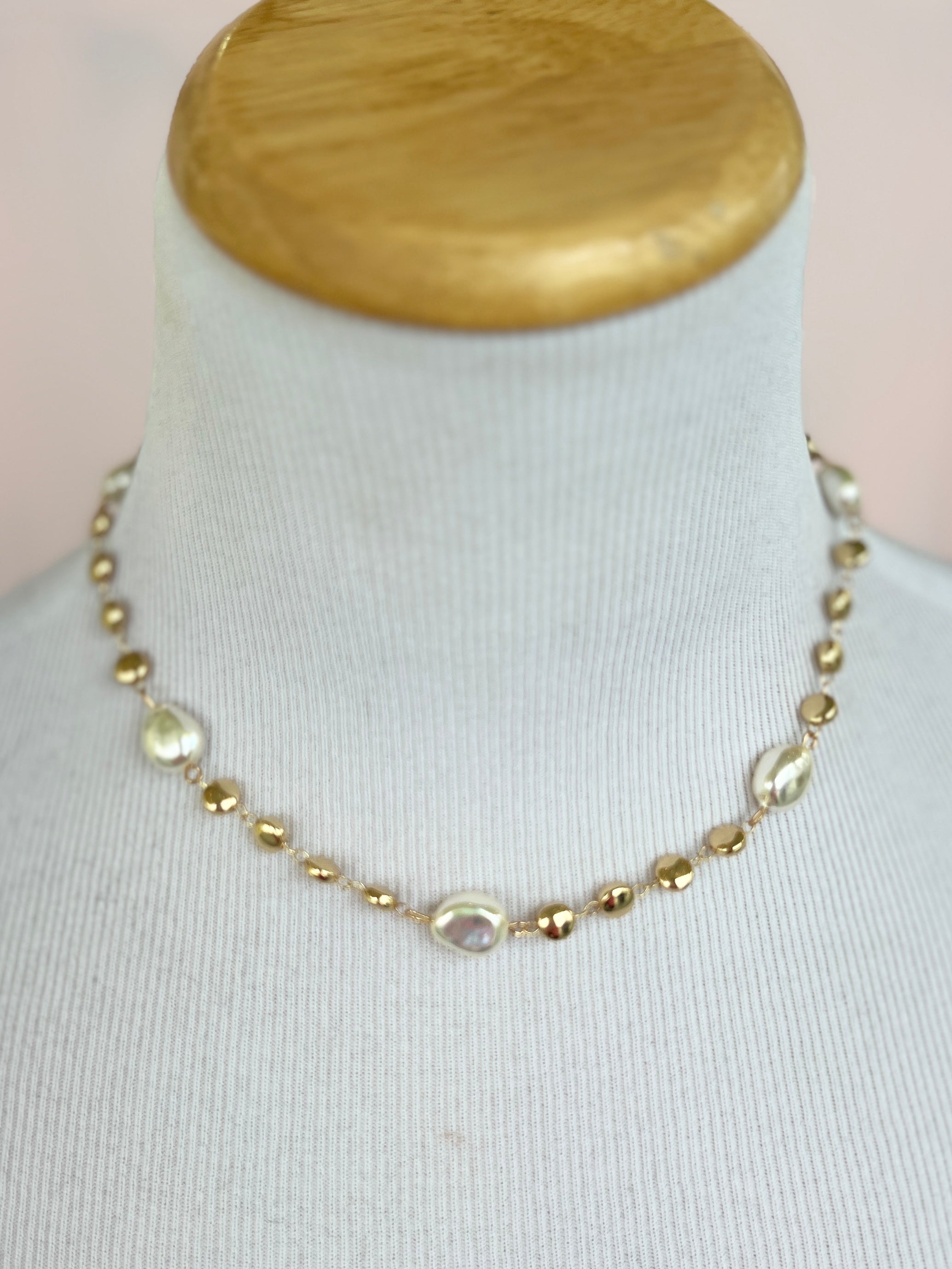Disco Pearl Necklace