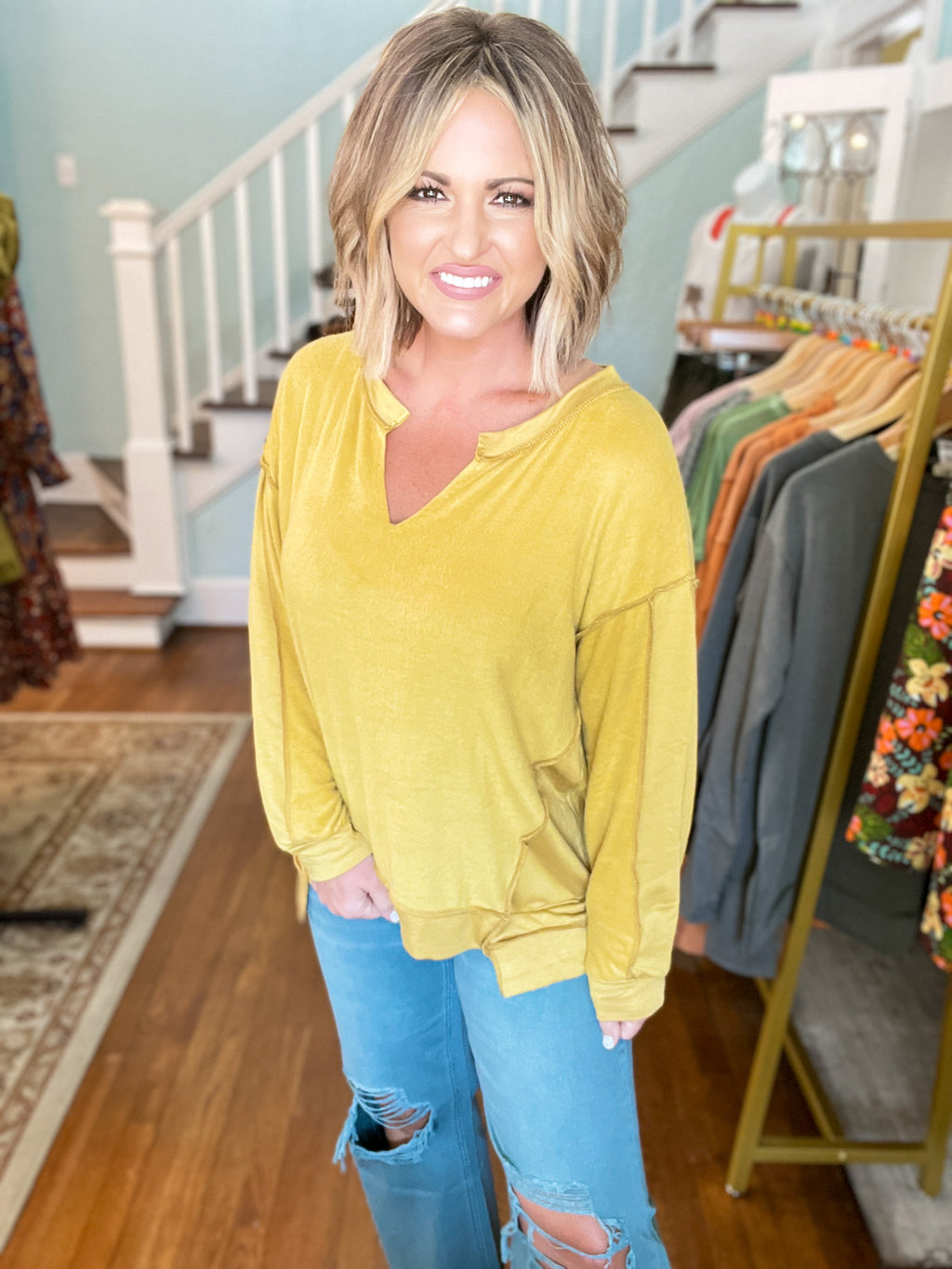 Enter The Golden Era Top Preppy Pineapple Boutique