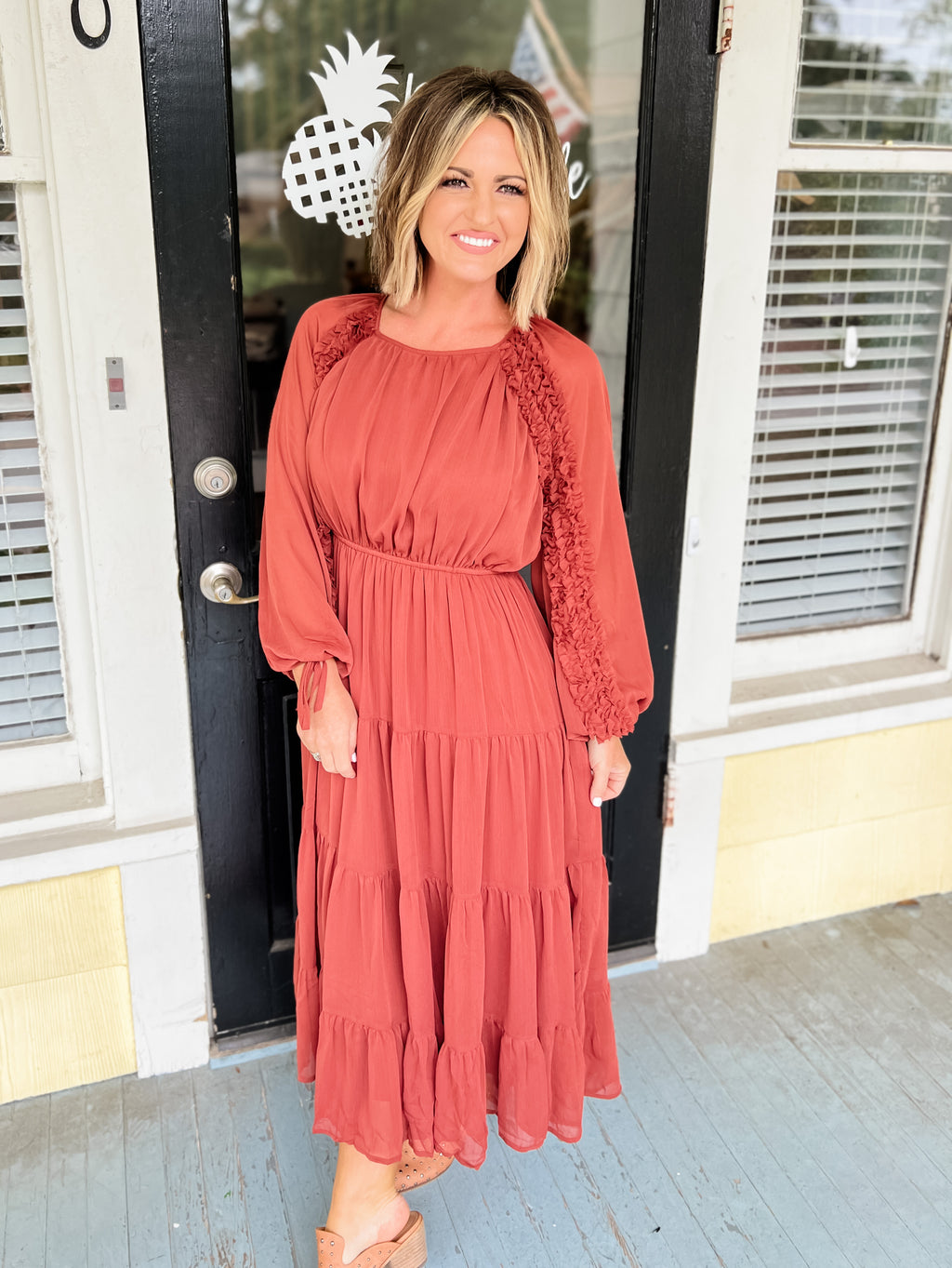 Beyond Expectations Dress Preppy Pineapple Boutique