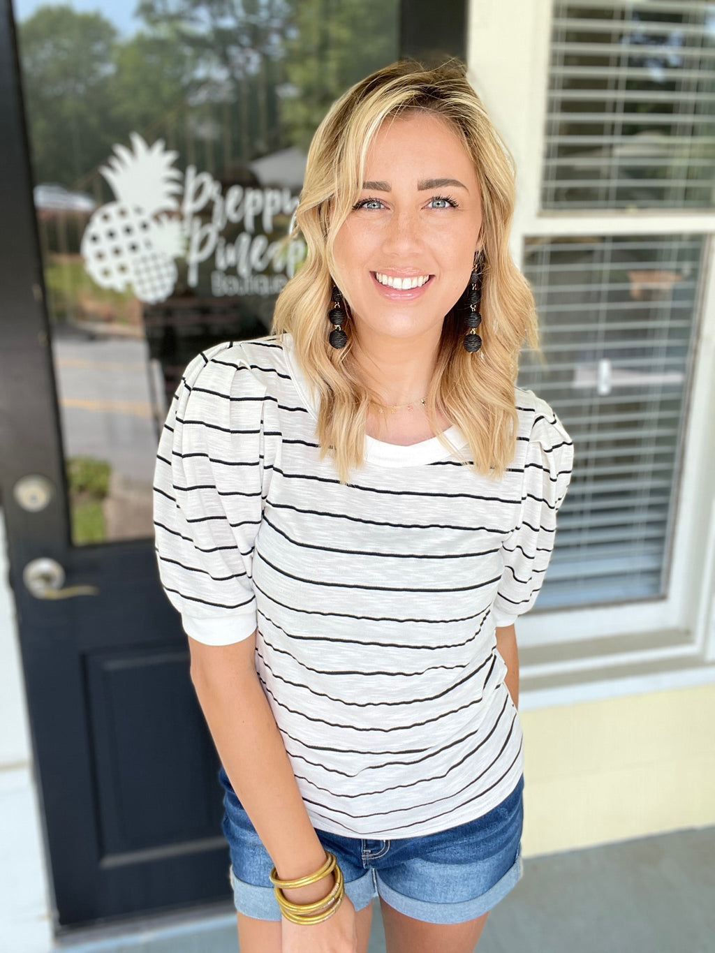 Say You'll Stay Top Preppy Pineapple Boutique