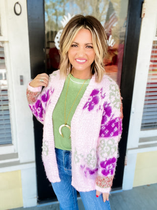 Watercolor Wishes Floral Cardigan