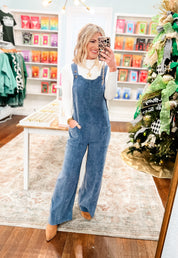 Ultra Soft Corduroy Jumpsuit - Denim