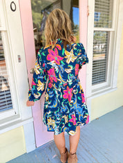 Bold By Accident Floral Babydoll Dress