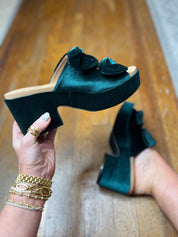 Corkys| Put A Bow On It - Evergreen Velvet