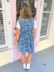 Daisies Don't Tell Denim Romper