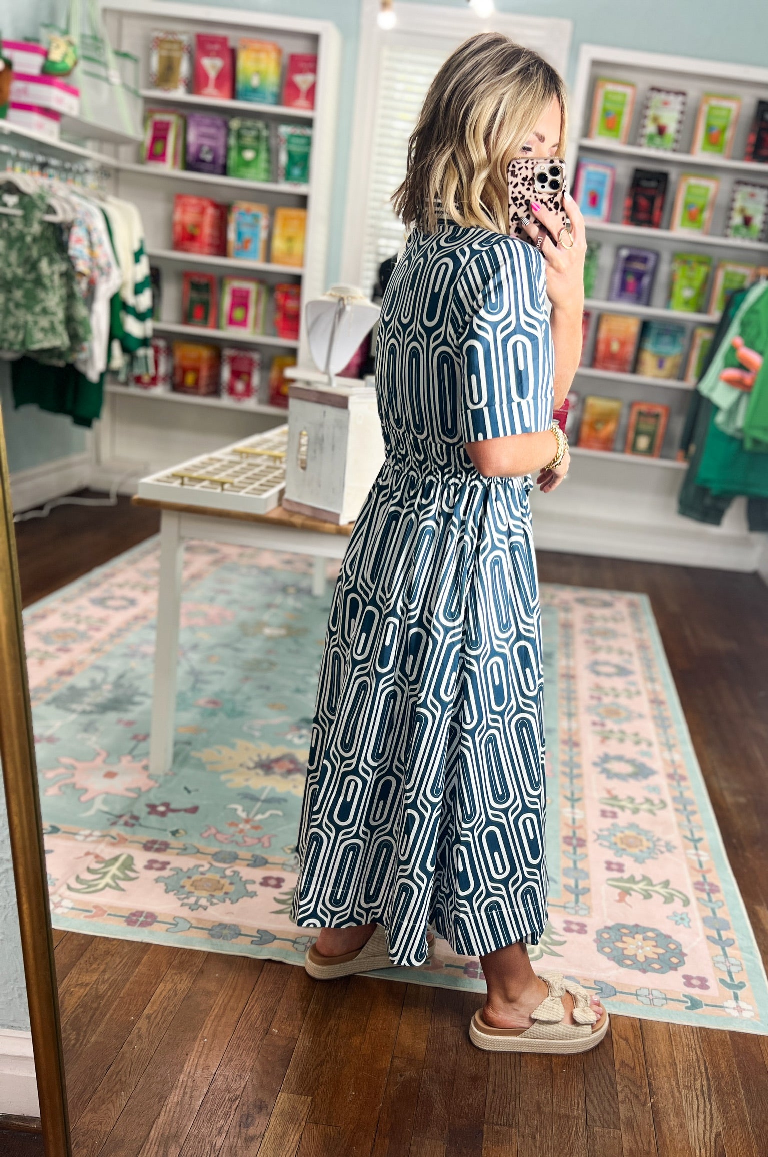 Tailored Line Midi Dress