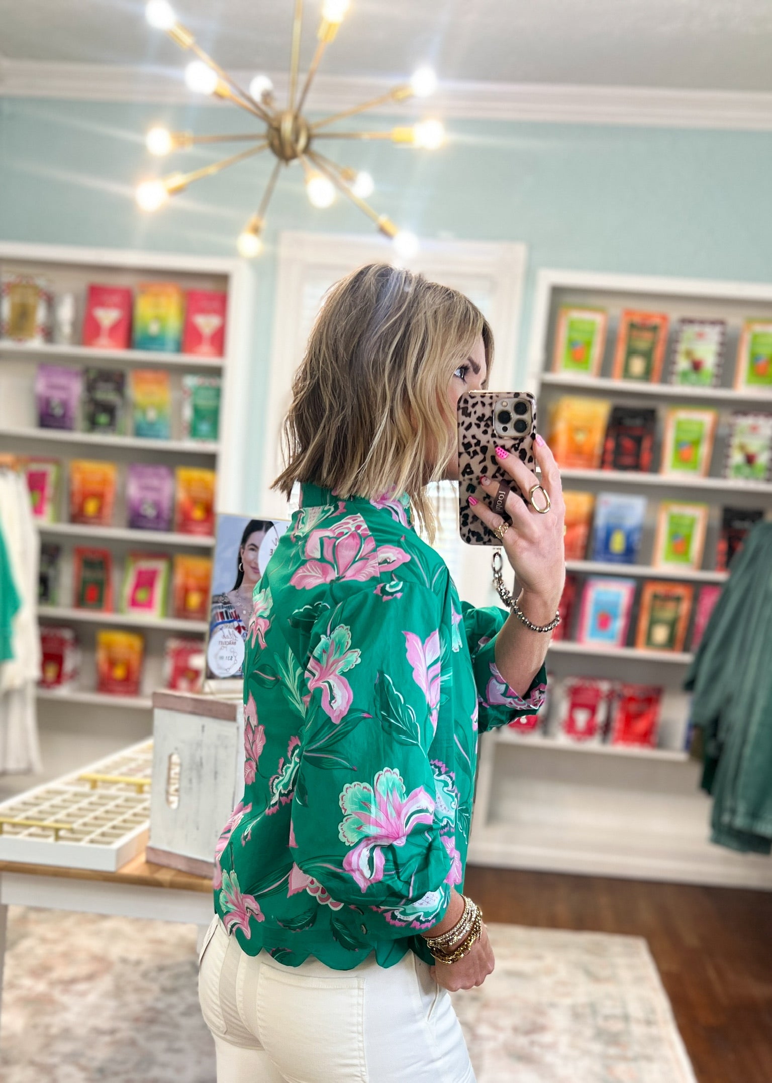 Graceful Beauty Floral Print Top