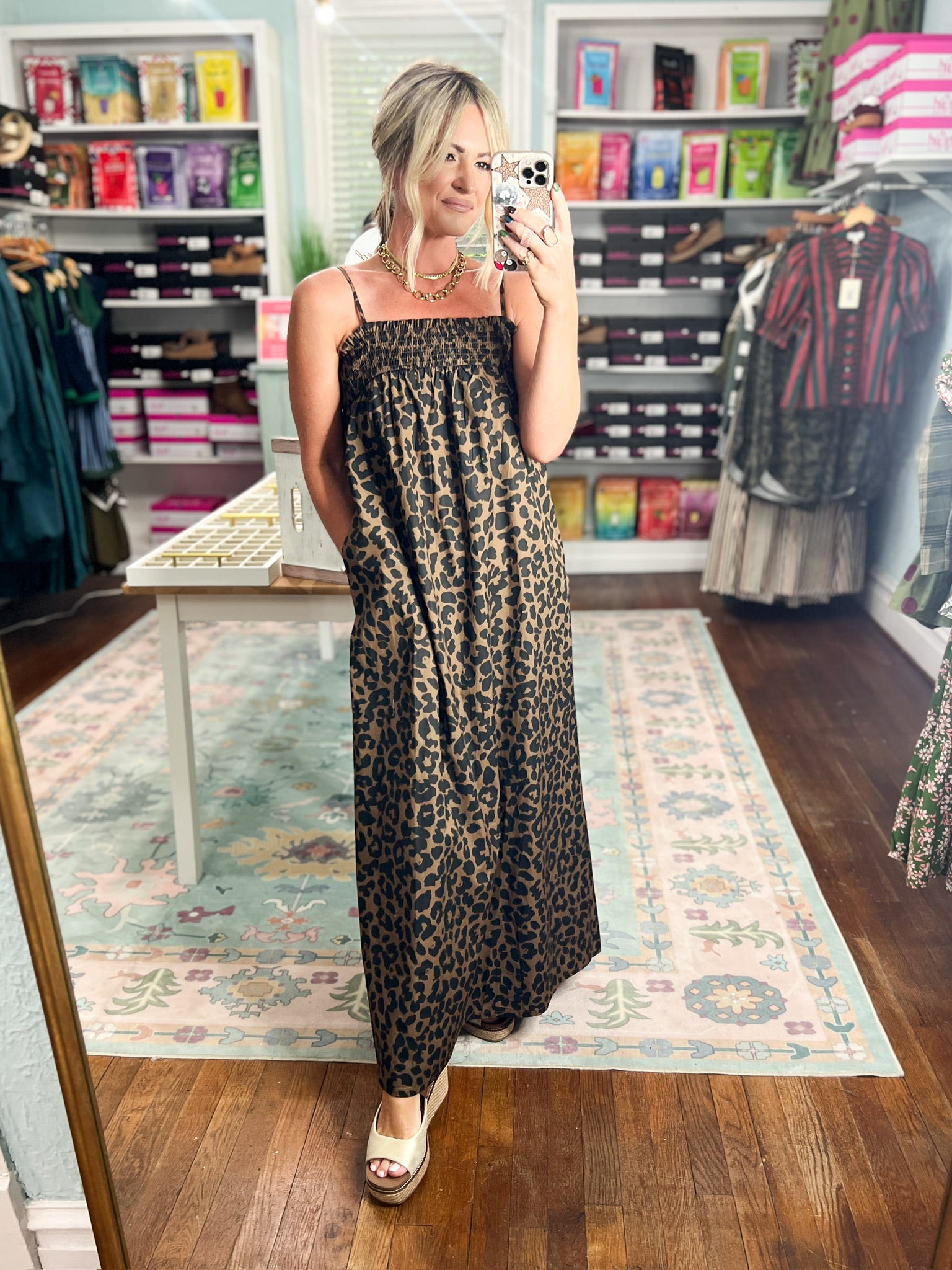 Fierce and Free Maxi Dress - Leopard