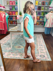 My Way Stripe Top - Mint