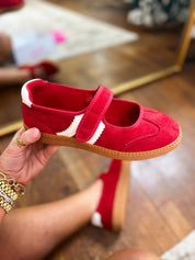 Corkys | Calm Down - Red Faux Suede