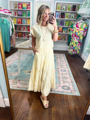 Sunday Stroll Striped Top and Skirt Set