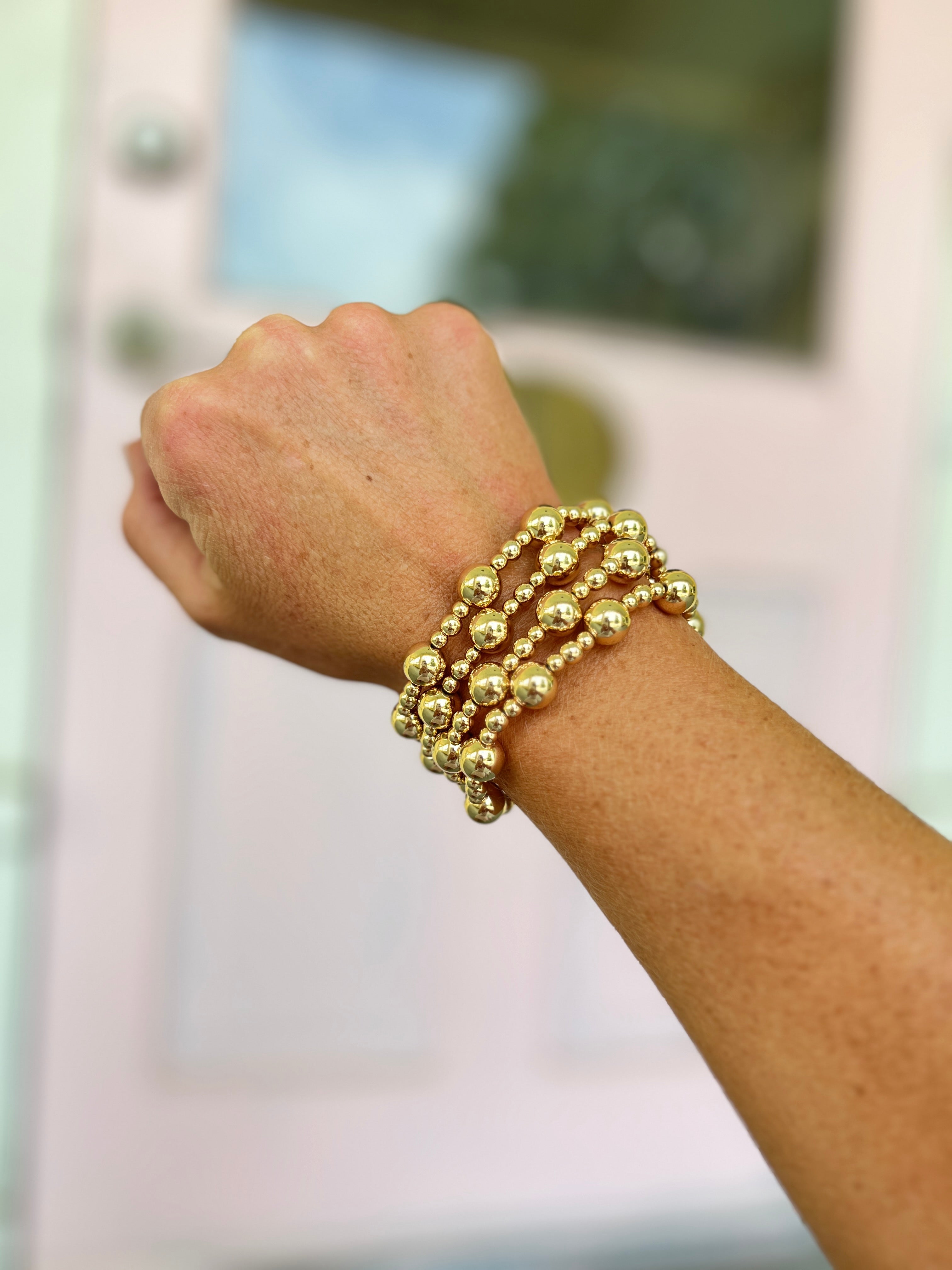 10mm Multi CCB Ball Bracelet Set