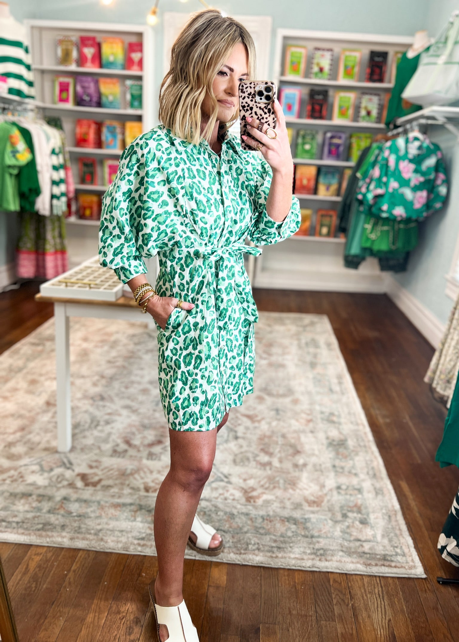Fresh Outlook Mini Dress - Green