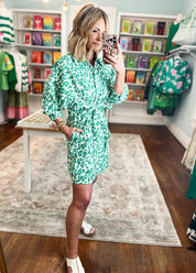 Fresh Outlook Mini Dress - Green