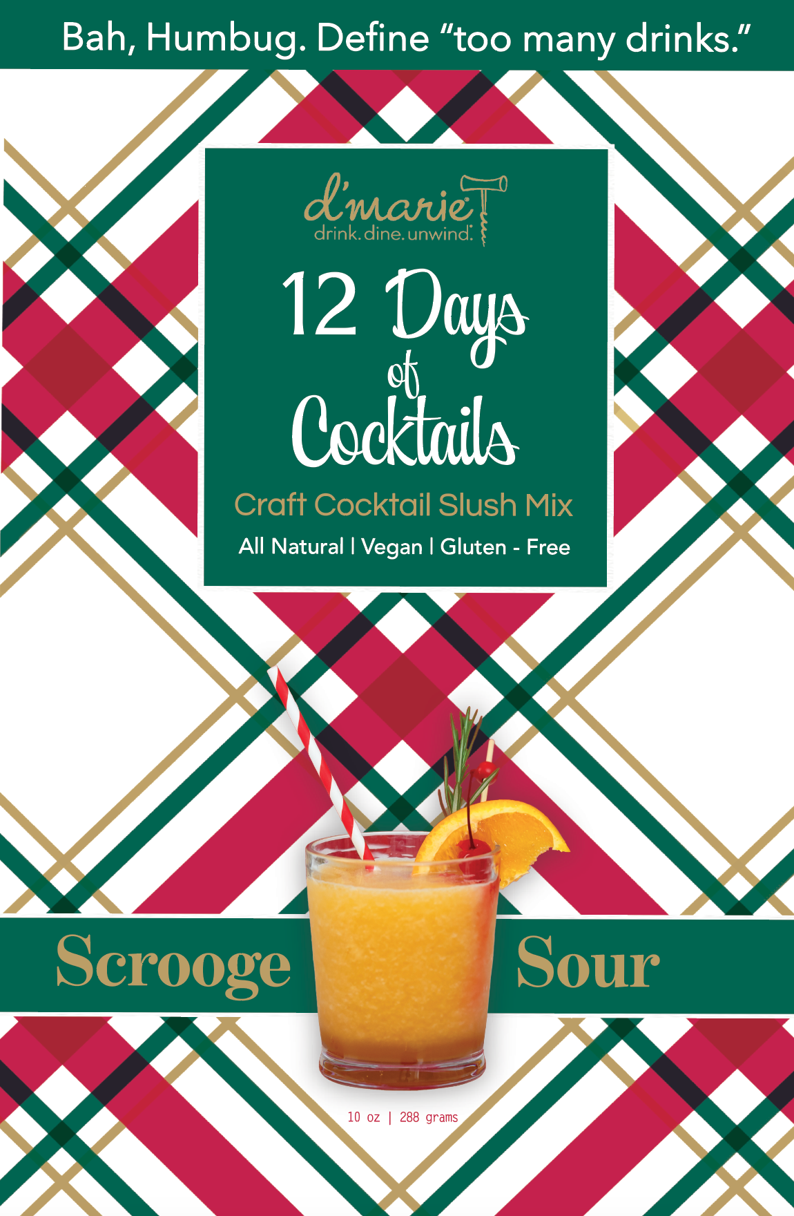 D'Marie 12 Days of Cocktails - Scrooge Sour