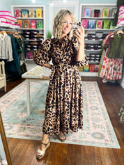 Made For More Midi Dress - Brown