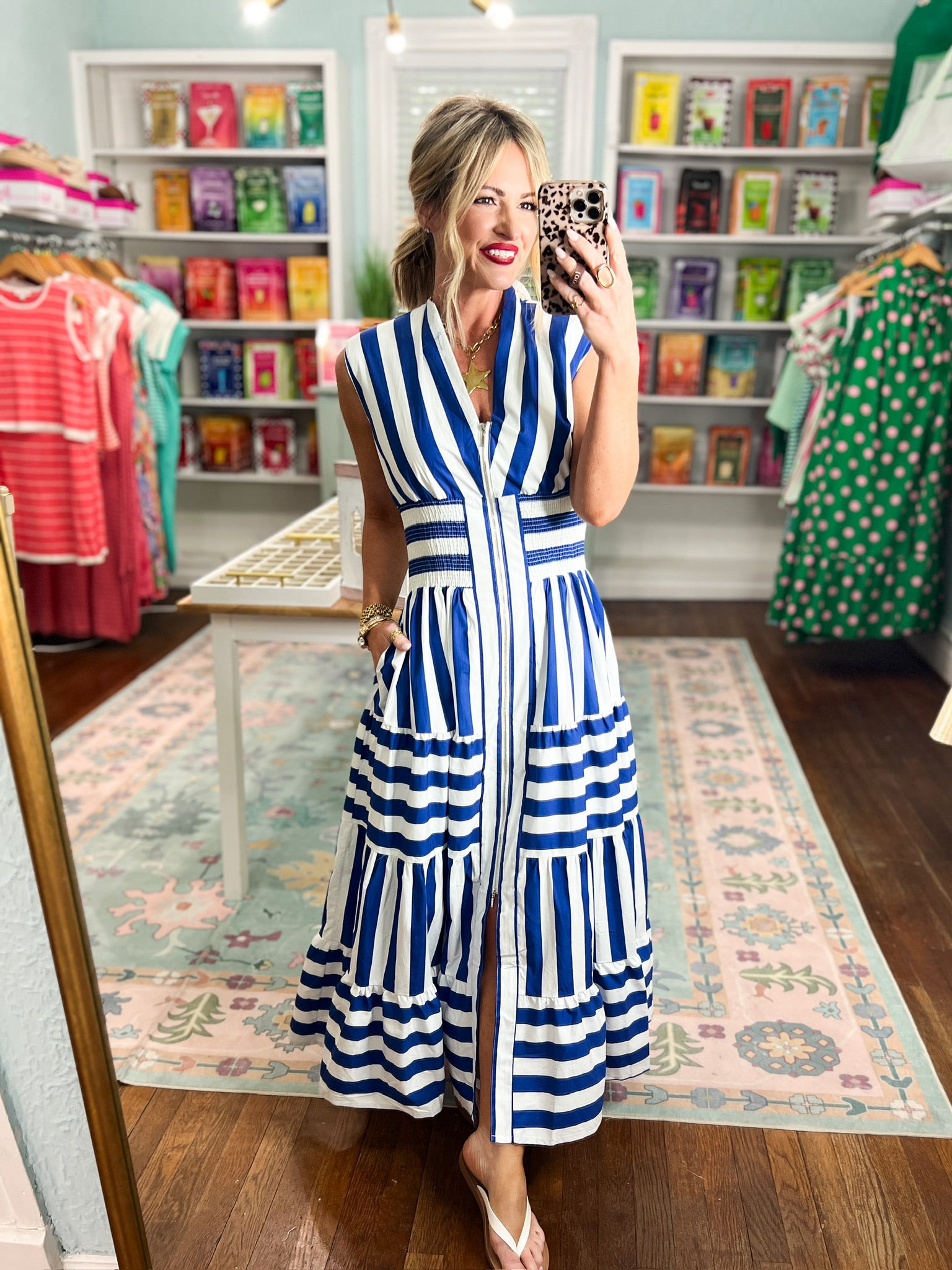 Brightest Skies Maxi Dress - Blue