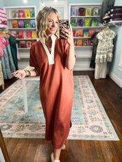 Your Time Midi Dress - Clay