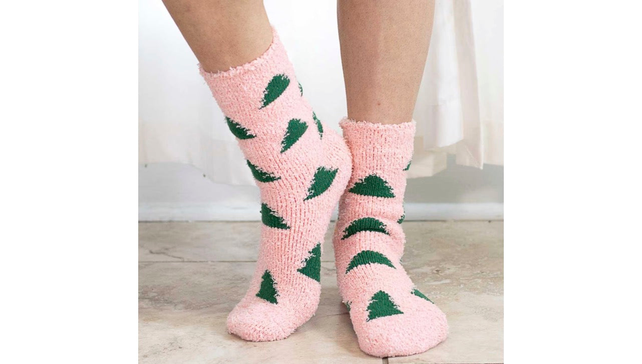 Christmas Tree Cozy Snuggle Socks