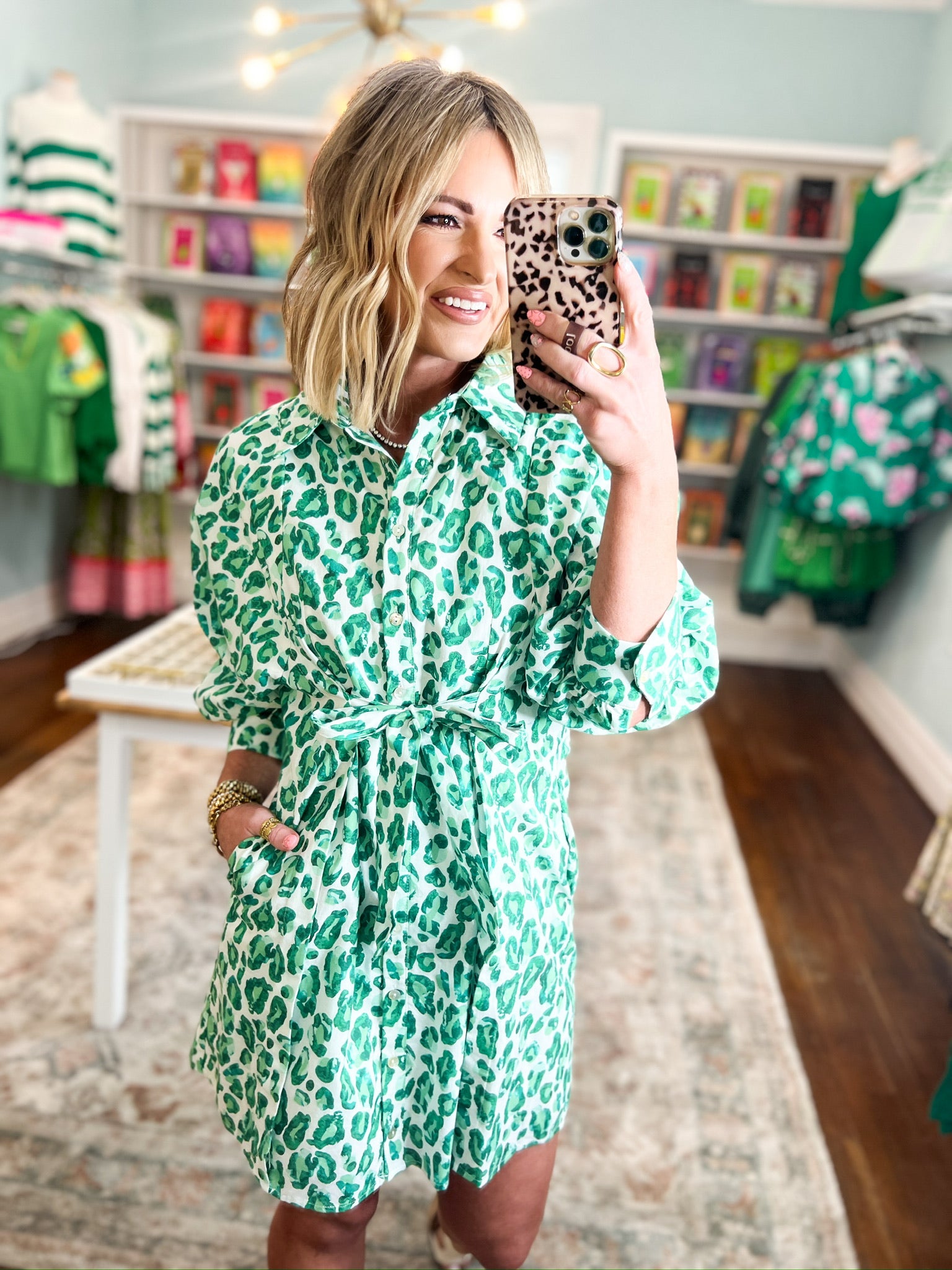 Fresh Outlook Mini Dress - Green