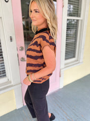 Easily Impressed Short Sleeve Sweater Top