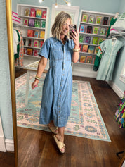 Sweet Attention Denim Dress