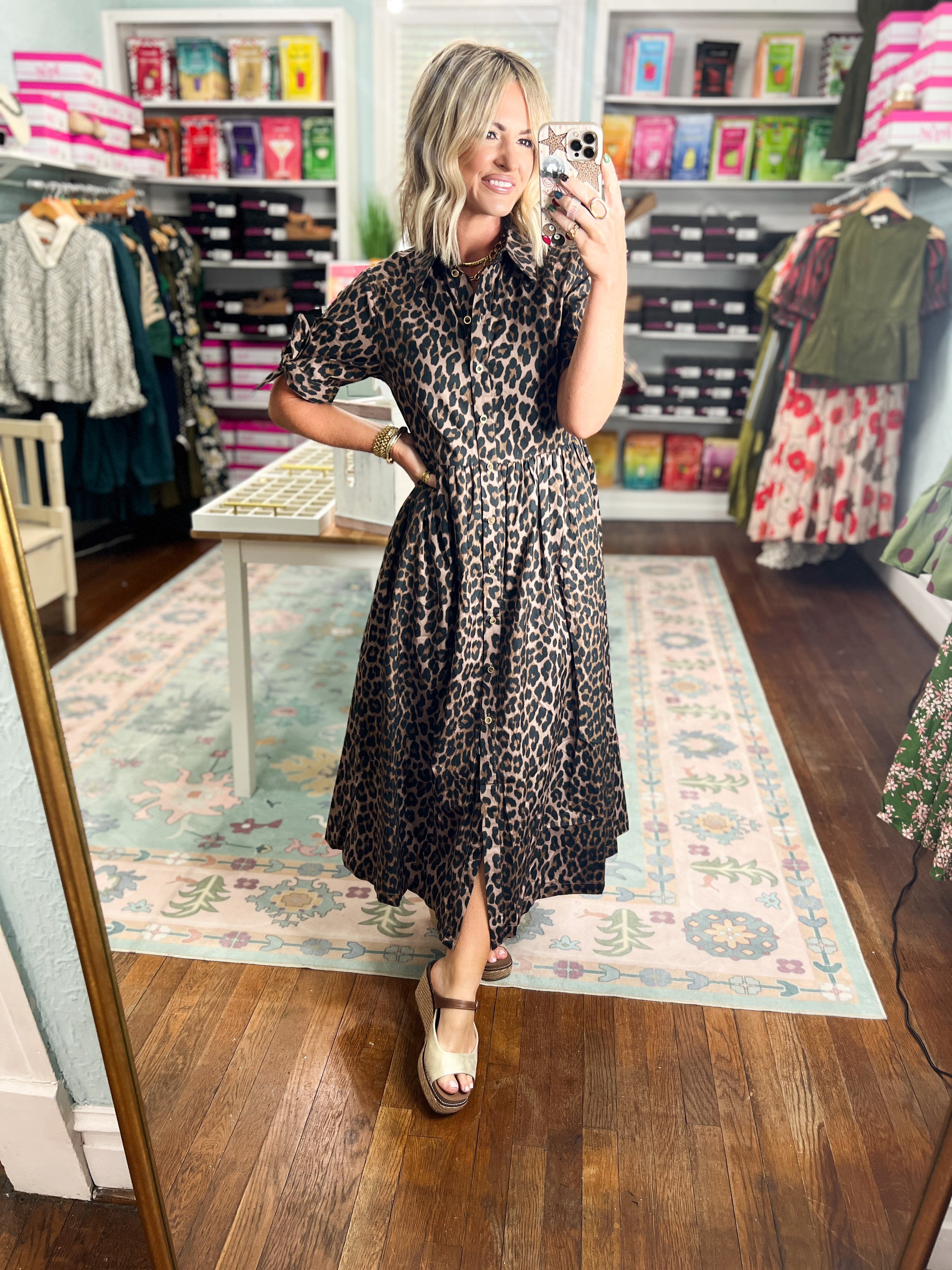 So In The Moment Leopard Dress