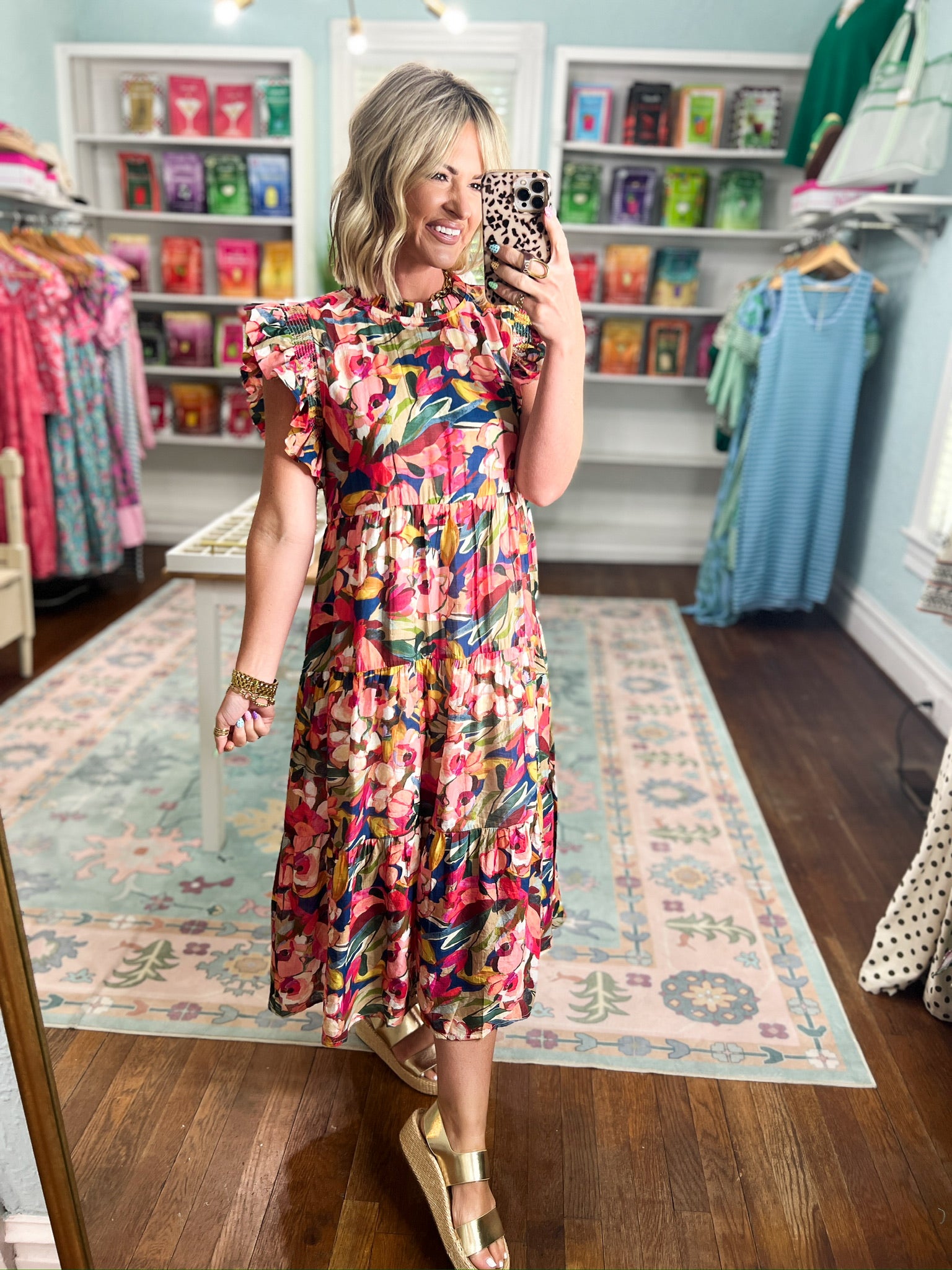 Wildflower Weekend Floral Midi Dress
