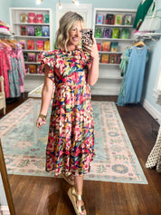 Wildflower Weekend Floral Midi Dress
