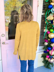 The Montecito Cardigan - Goldenrod