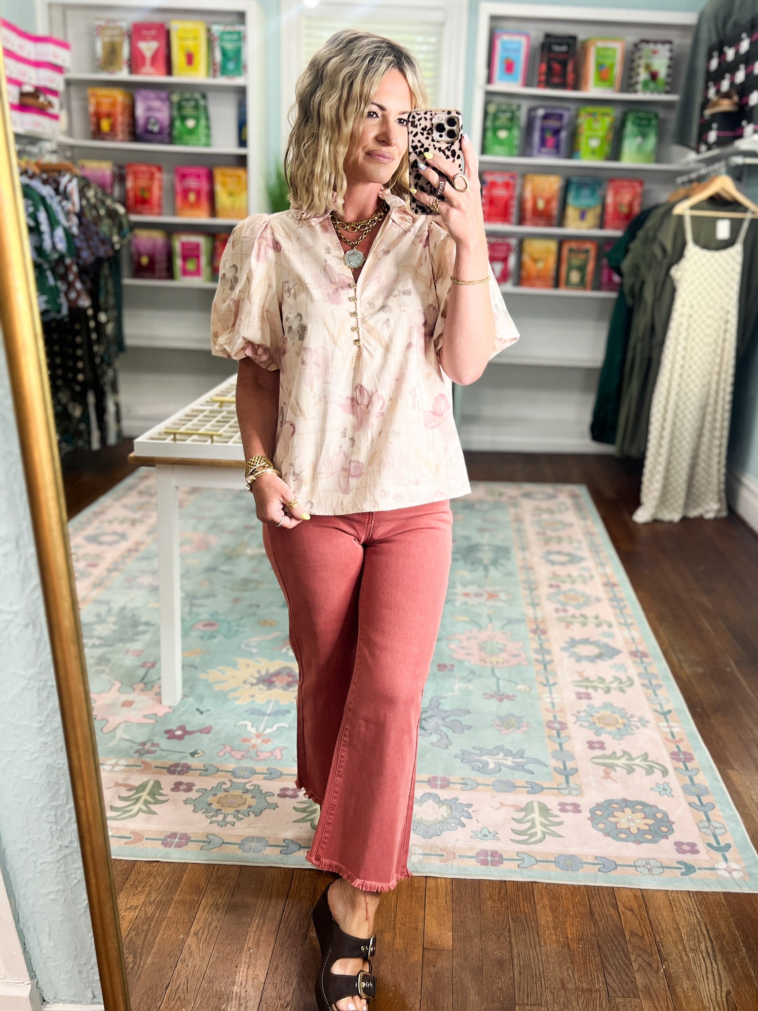 Blush Garden Floral Top