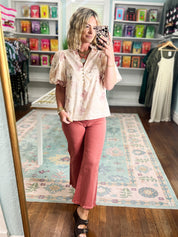 Blush Garden Floral Top