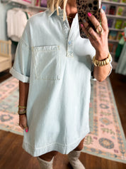 Risen | Short Sleeve Shirt Dress