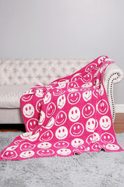 Smile Patterned Reversible Blanket