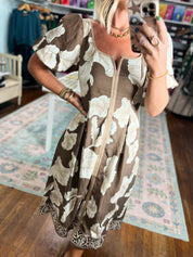 She's Got Grace Floral Dress - Brown