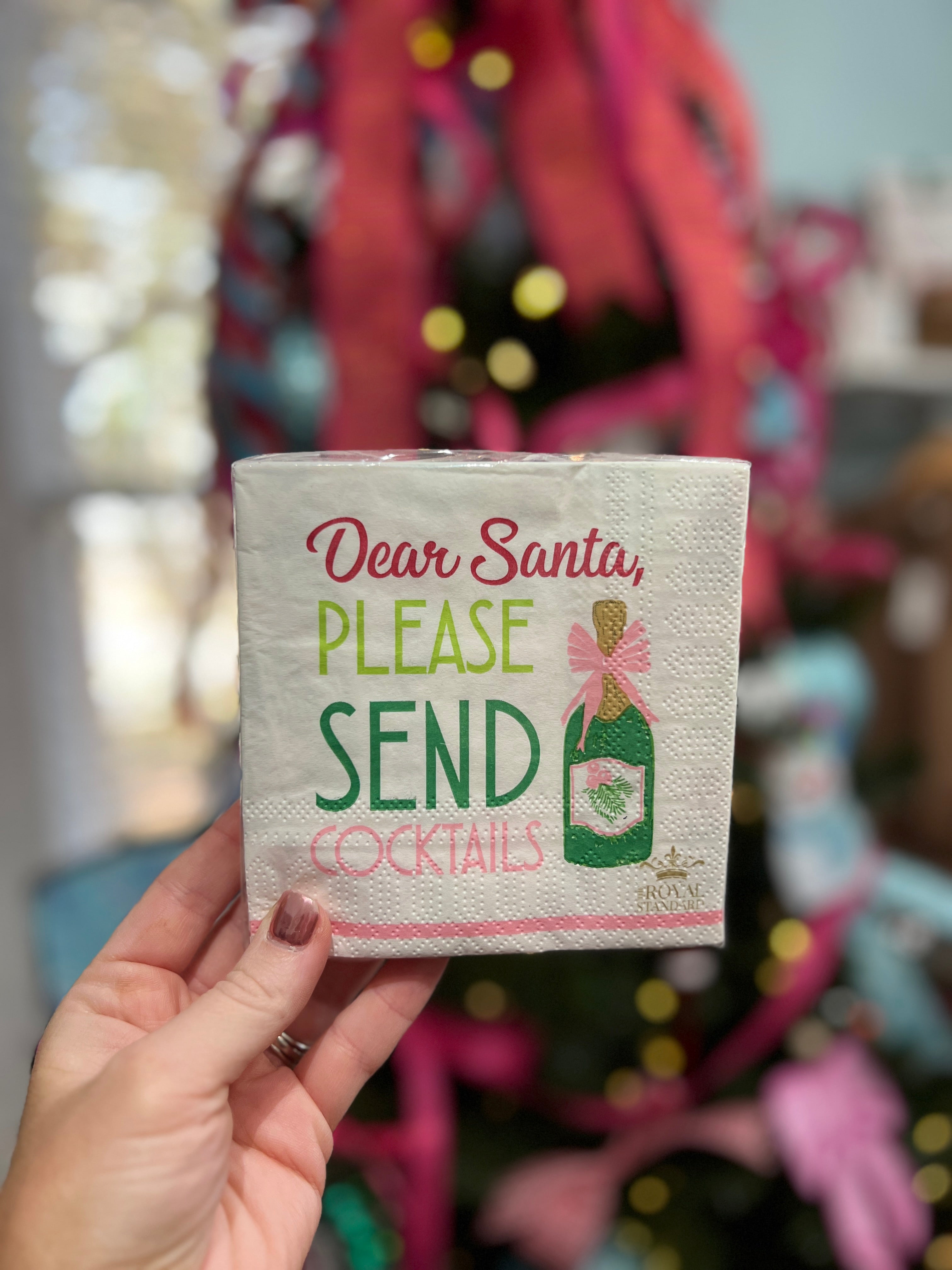 Dear Santa Cocktail Napkins