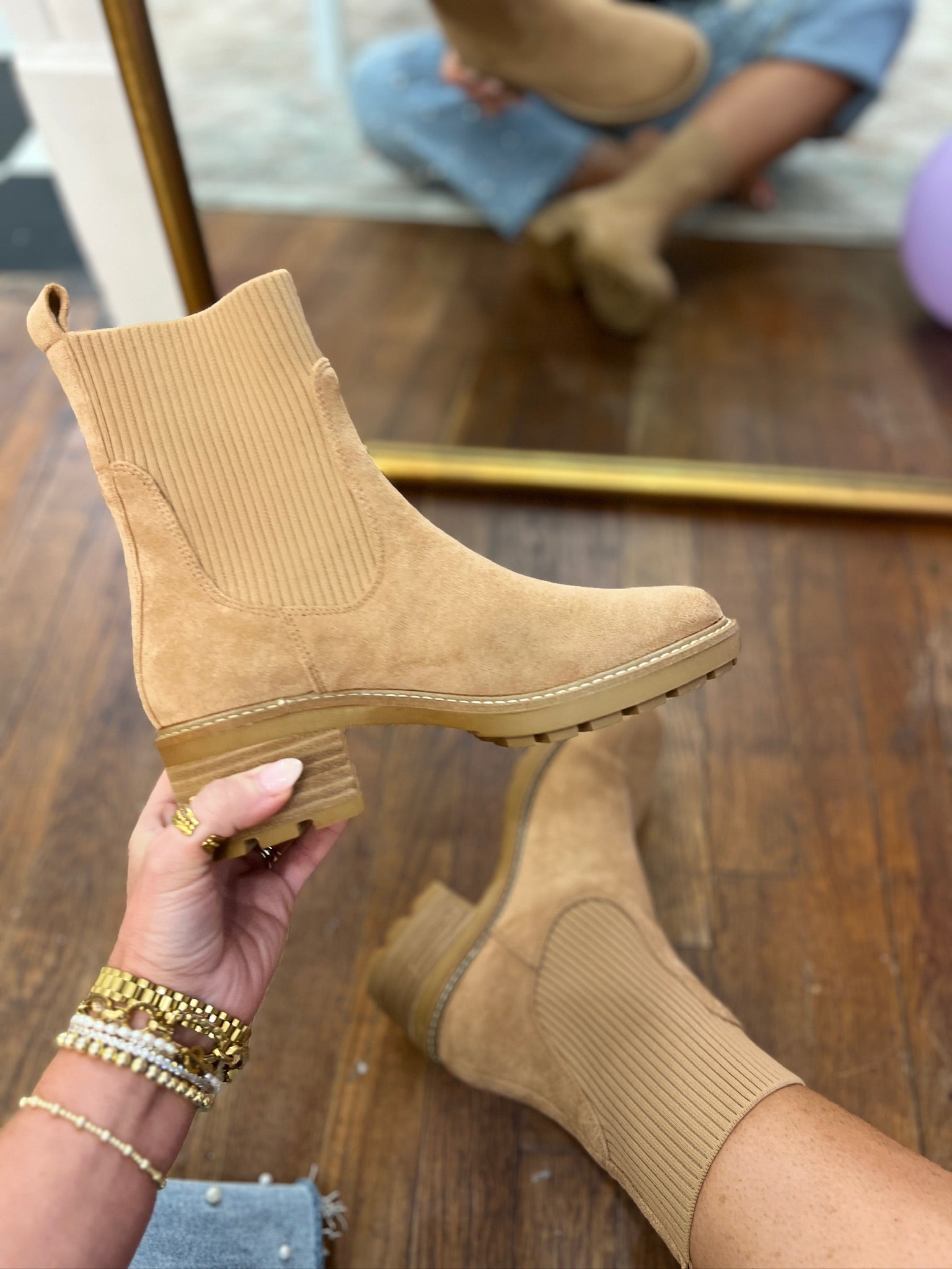 Corkys| Goodness Gracious - Camel Faux Suede