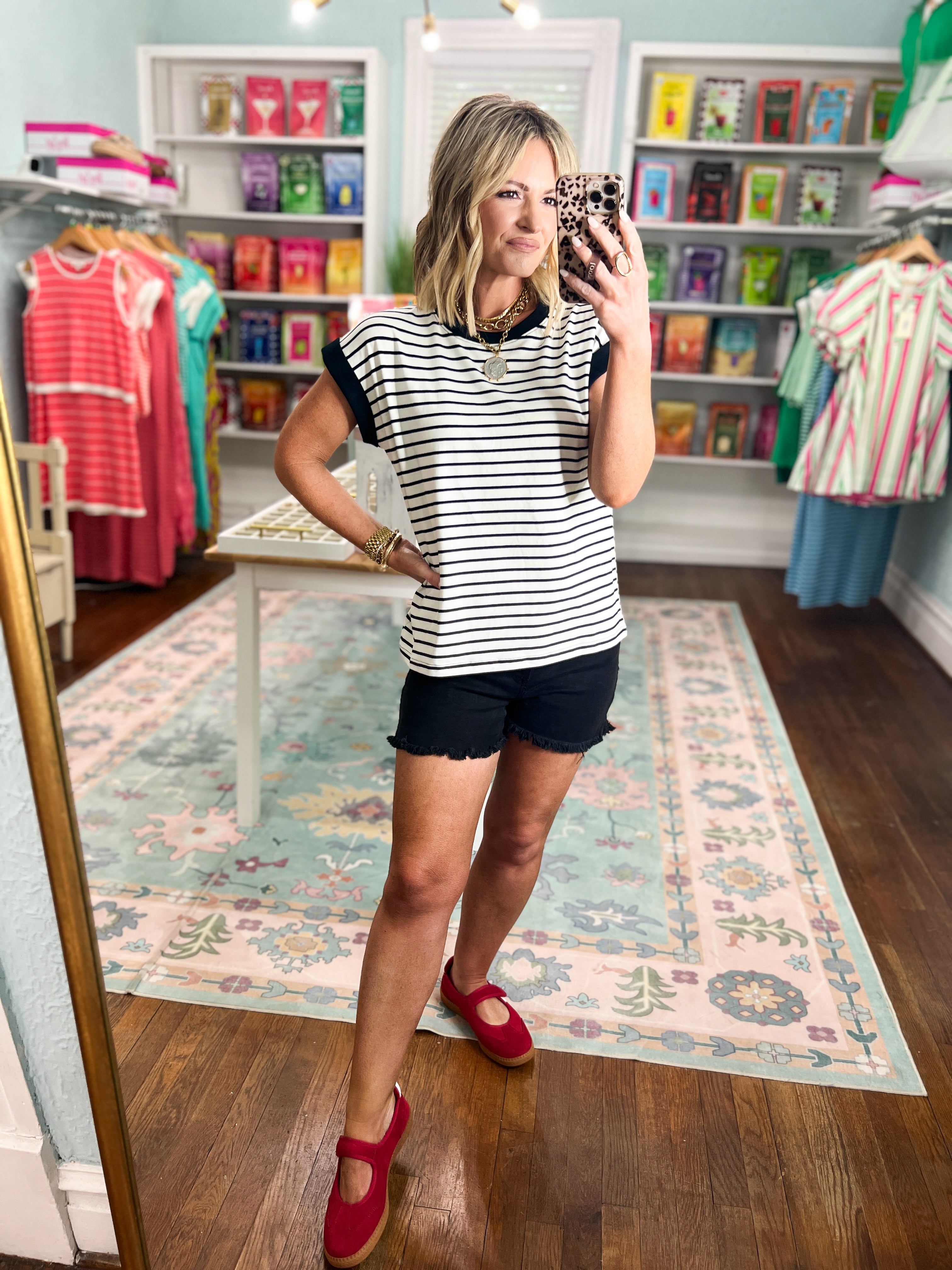 My Way Stripe Top - Cream