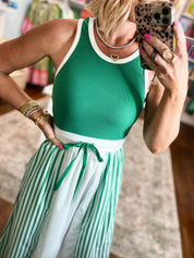 Free To Be You Midi Dress - Green
