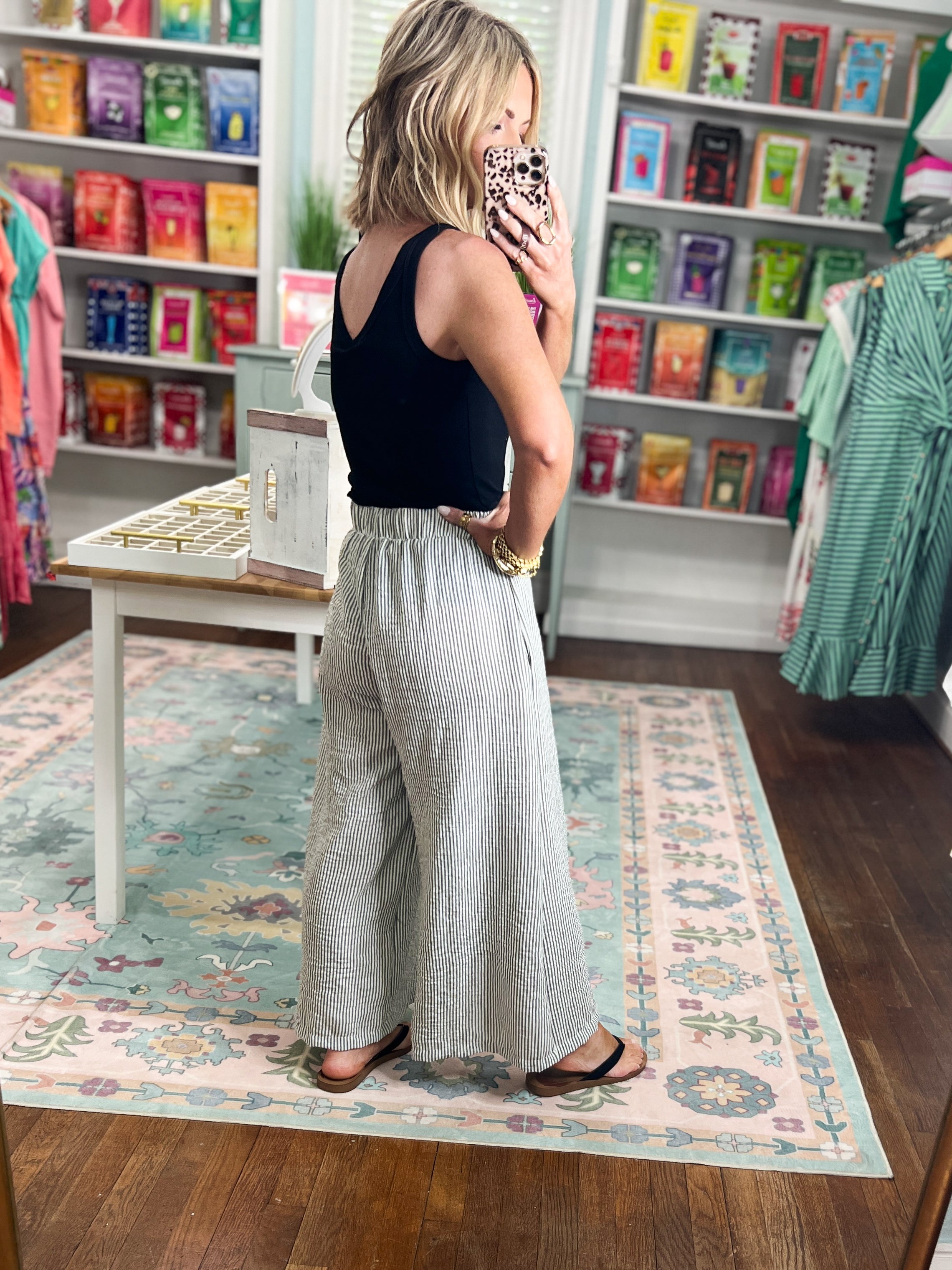 Casually Yours Striped Wide Leg Pants