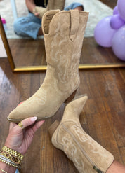 Corkys | Somebody's Problem - Camel Faux Suede