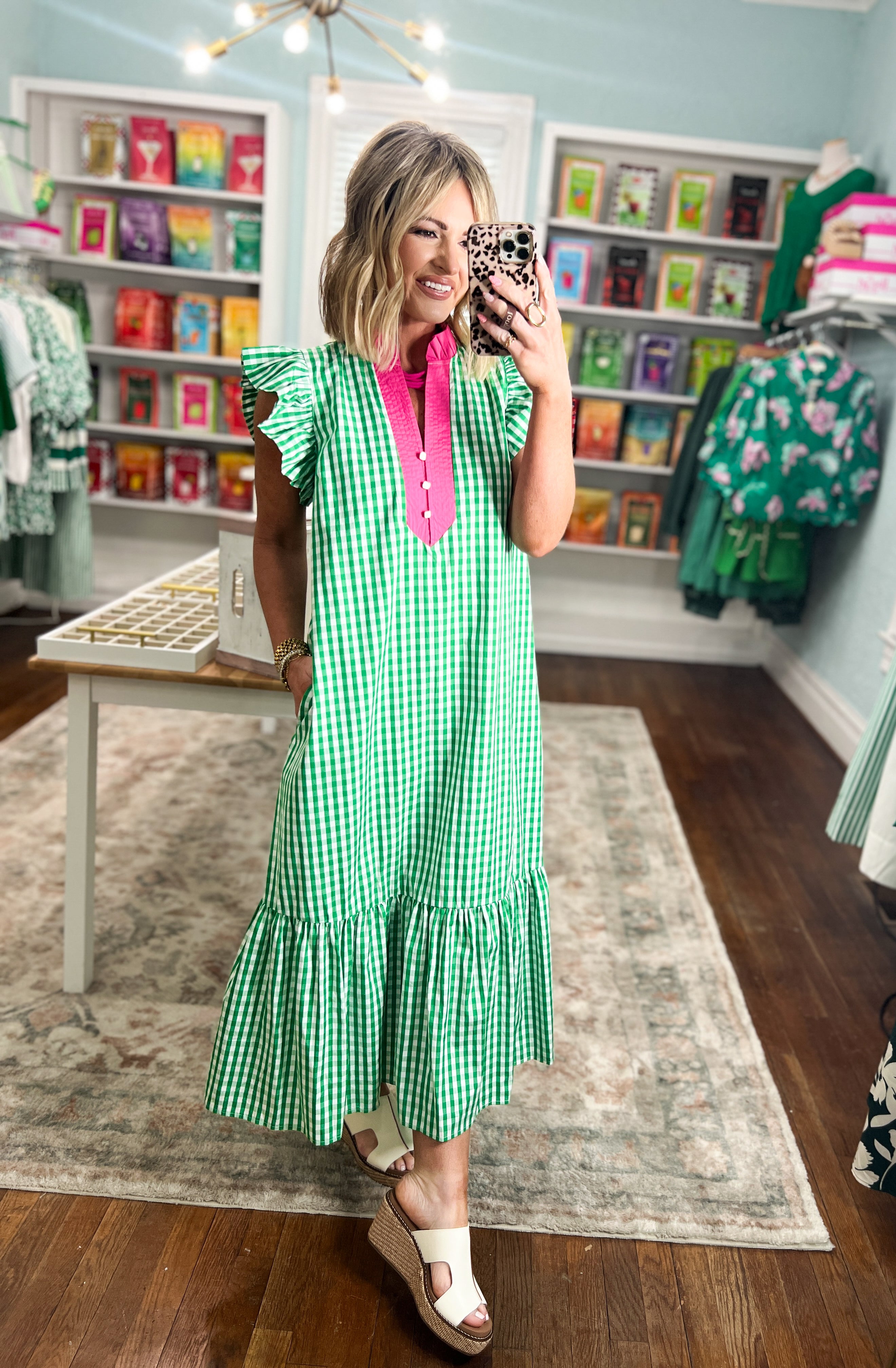 preppy midi dress APPLESEEDS COTTON MIDI DRESS 0X 20 CORD EMBROIDERED PAISLEY 39" COASTAL PREPPY