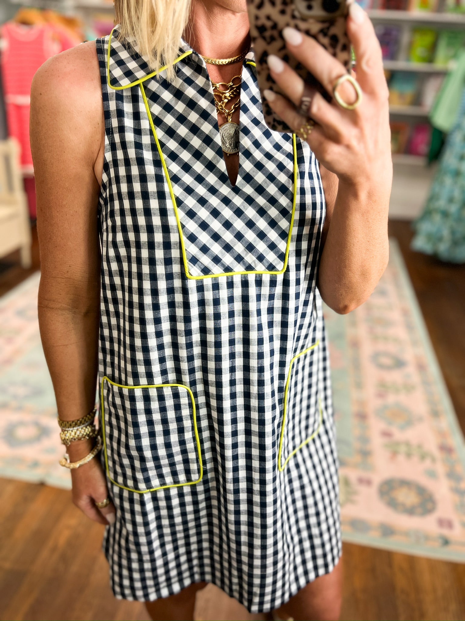 Perfectly Impressive Mini Dress - Navy