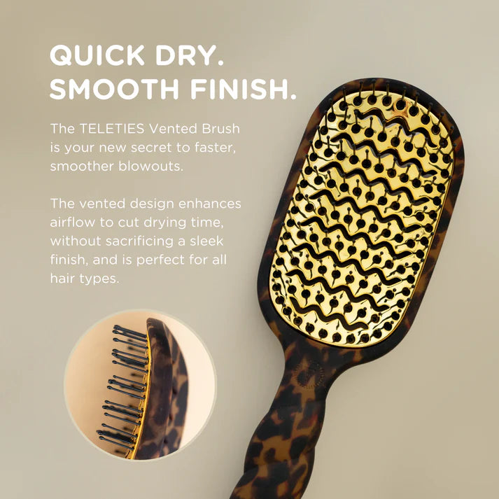 Teleties | Vented Hair Brush - Tortoise