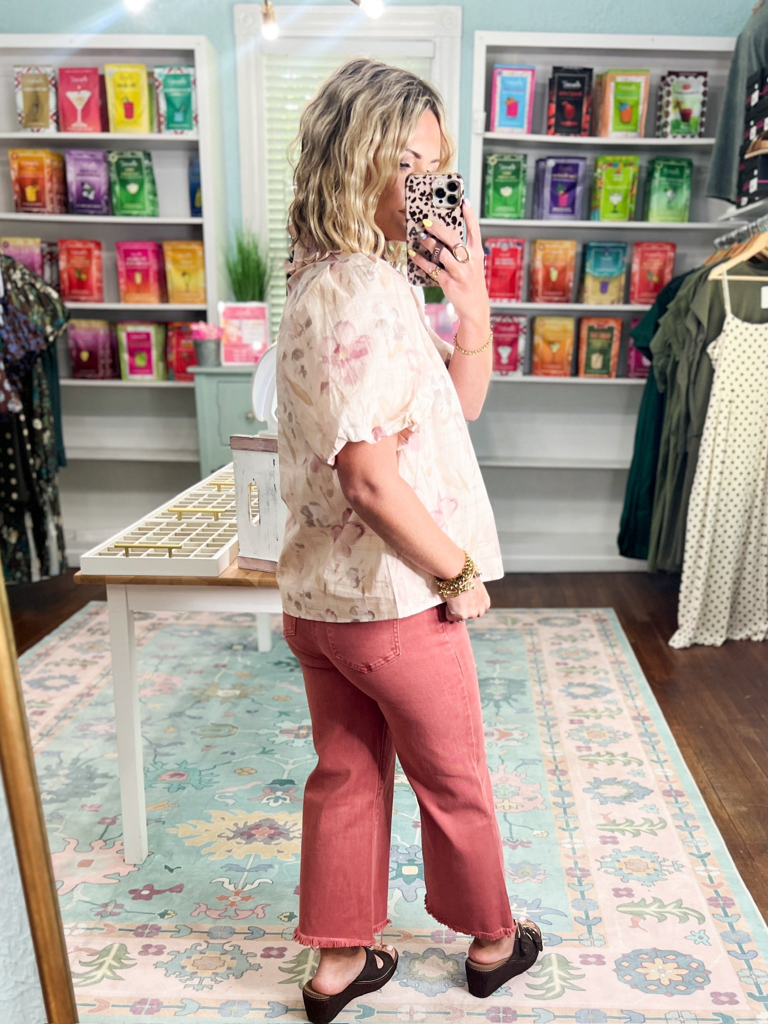 Blush Garden Floral Top