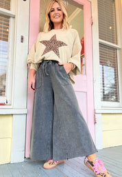Feeling Spontaneous Wide Leg Pants - Black