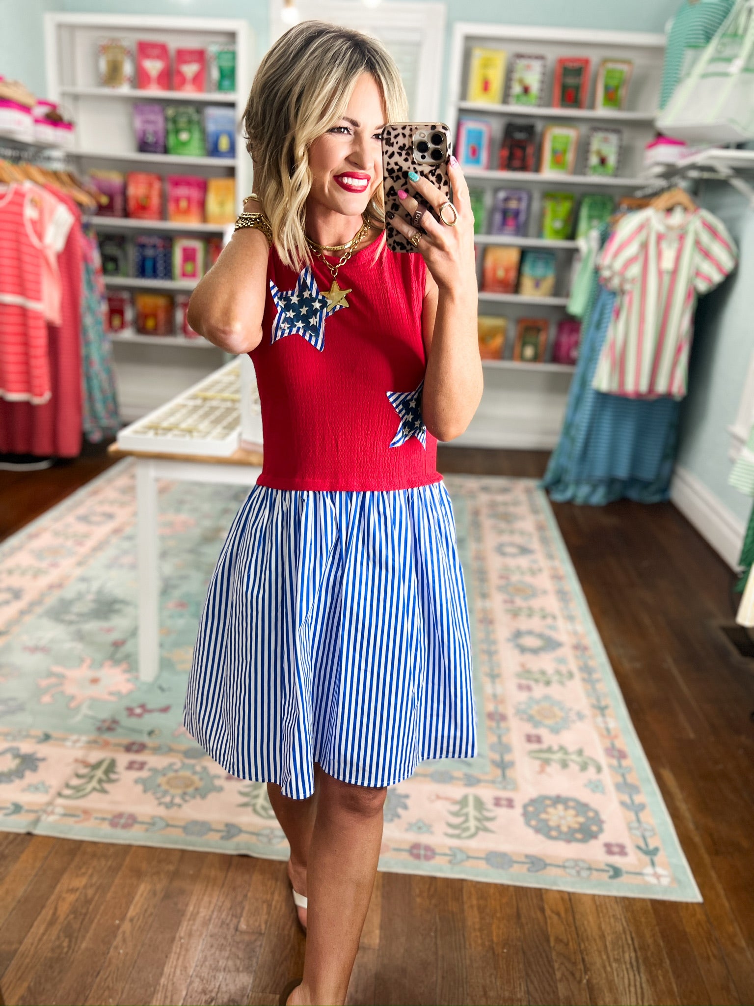 Stars and Sass Mini Dress - Red